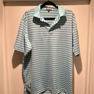 Peter Millar Golf Polo (L but fits like an XL) light blue m, teal